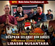 Resmi Berdiri, Markas Besar LIBAS88 Nusantara Tuai Ucapan Selamat dari Pimpinan Redaksi Patrolihukum.net