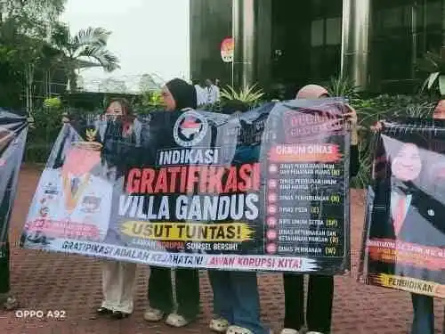 Gerakan Pemuda Mahasiswa Sumsel Gelar Aksi, Desak KPK Usut Dugaan Korupsi