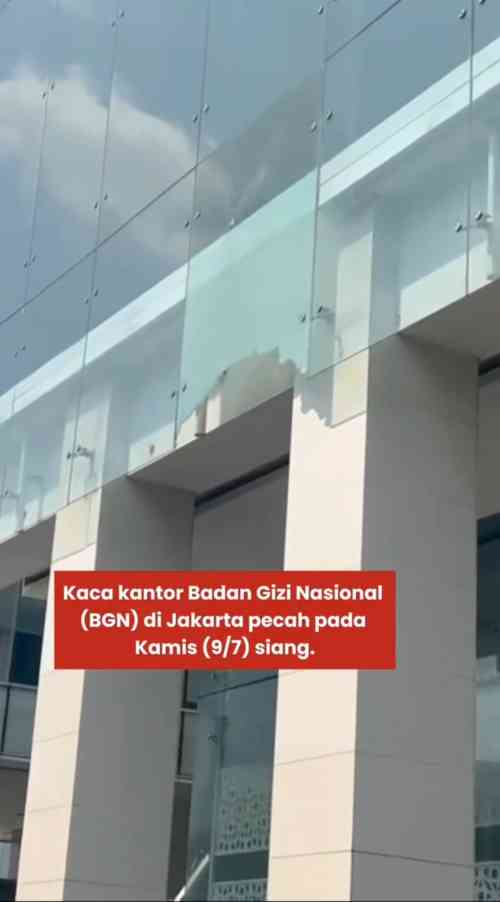 Ramai Video Kaca BGN Pecah Beredar, Polisi Tegaskan Tidak Ada Penembakan
