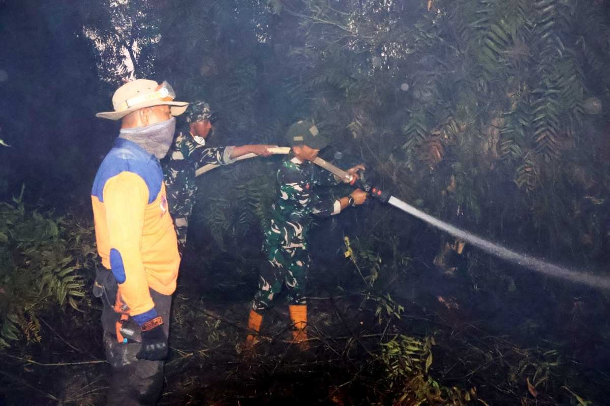 Api Belum Usai Perjuangan Berlanjut, Satgas Irigasi Lanud Sjamsudin Noor Terus Perkuat Upaya Padamkan Karhutla Kalsel Optimalkan Air Hingga Dinginkan Lahan Gambut