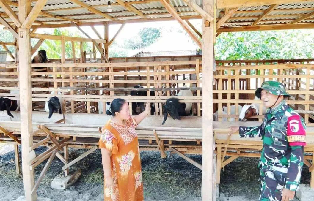 TMMD 129 Bojonegoro: Babinsa Kesongo 'Sentuh Hati' Peternak Kambing