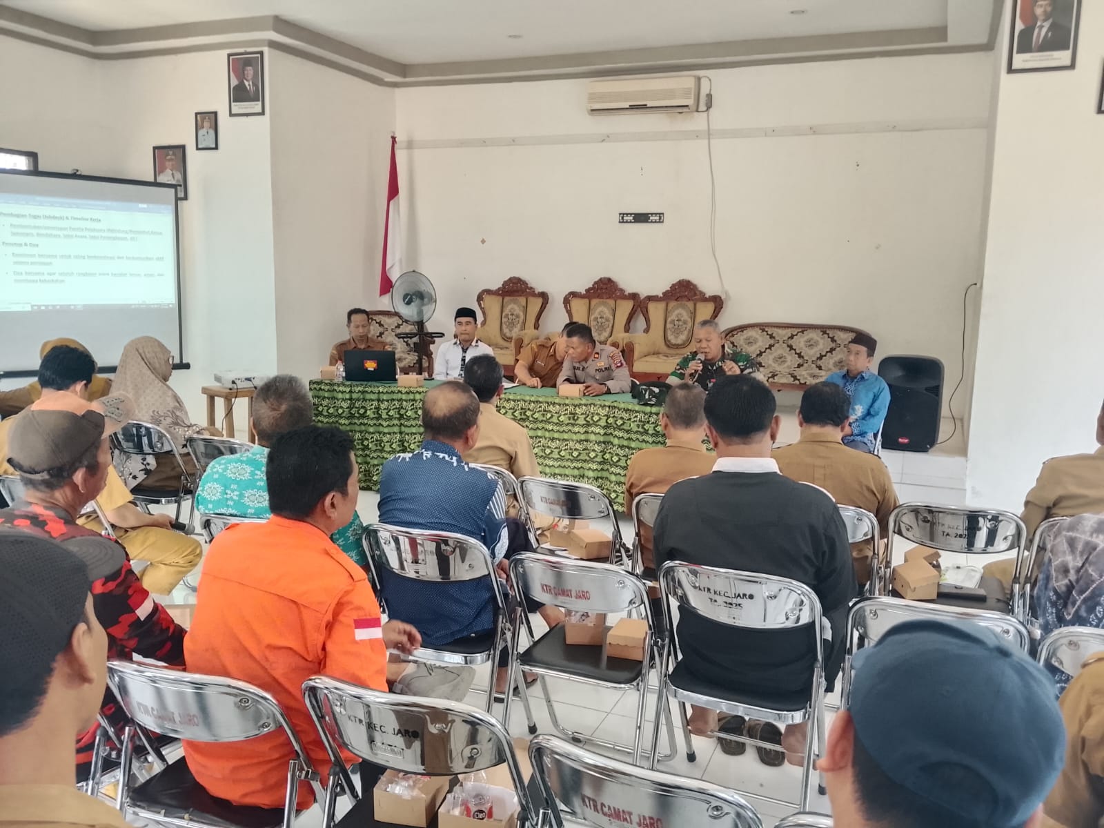 Rapat Panitia Jaro Bershalawat 2026, Danramil 1008-01 Siap Bersinergi