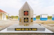 Tugu TMMD 129 Bojonegoro Kokoh Berdiri di Rest Area Terpadu Desa Kesongo