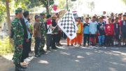 Koramil Wonomerto Kawal Dan Amankan Gelaran Lomba Lari Antar Lembaga Pendidikan Dalam Rangka HUT RI Ke 81