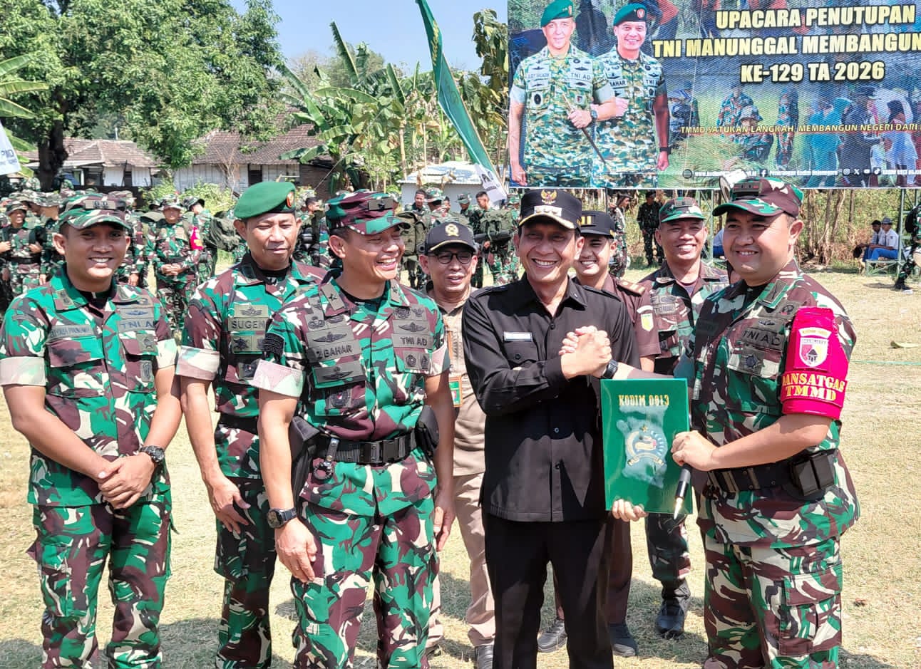 Tuntas 100 Persen! Sinergi Pemkab Bojonegoro dan TNI Sukses Ubah Wajah Desa Kesongo Lewat TMMD ke- 129
