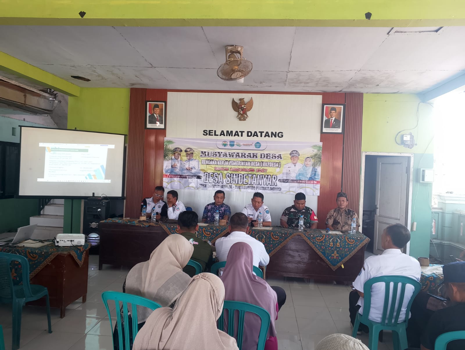 Kawal Pembangunan Wilayah, Koramil Besuk Hadiri Musyawarah Desa Penyusunan RKPDES