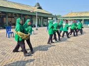 Persit Kodim 1002/HST Semarakkan Kemerdekaan dengan Senam Aerobik, Cek Kesehatan dan Lomba