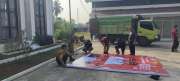 Koramil 1008-05 Bersama Kecamatan Kelua Persiapkan Upacara HUT Kemerdekaan RI ke-81