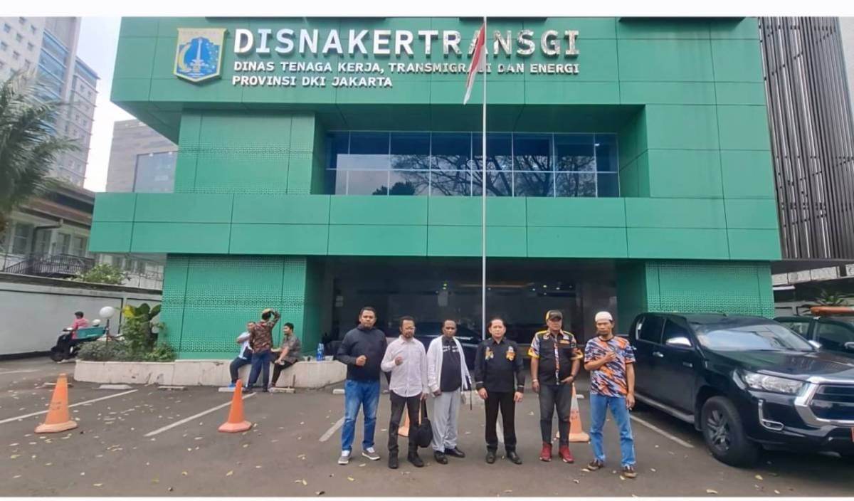 LSM-GMBI Jakarta Timur Geruduk Disnakertransgi DKI, Penghentian Perkara Empat Pekerja Jadi Sorotan
