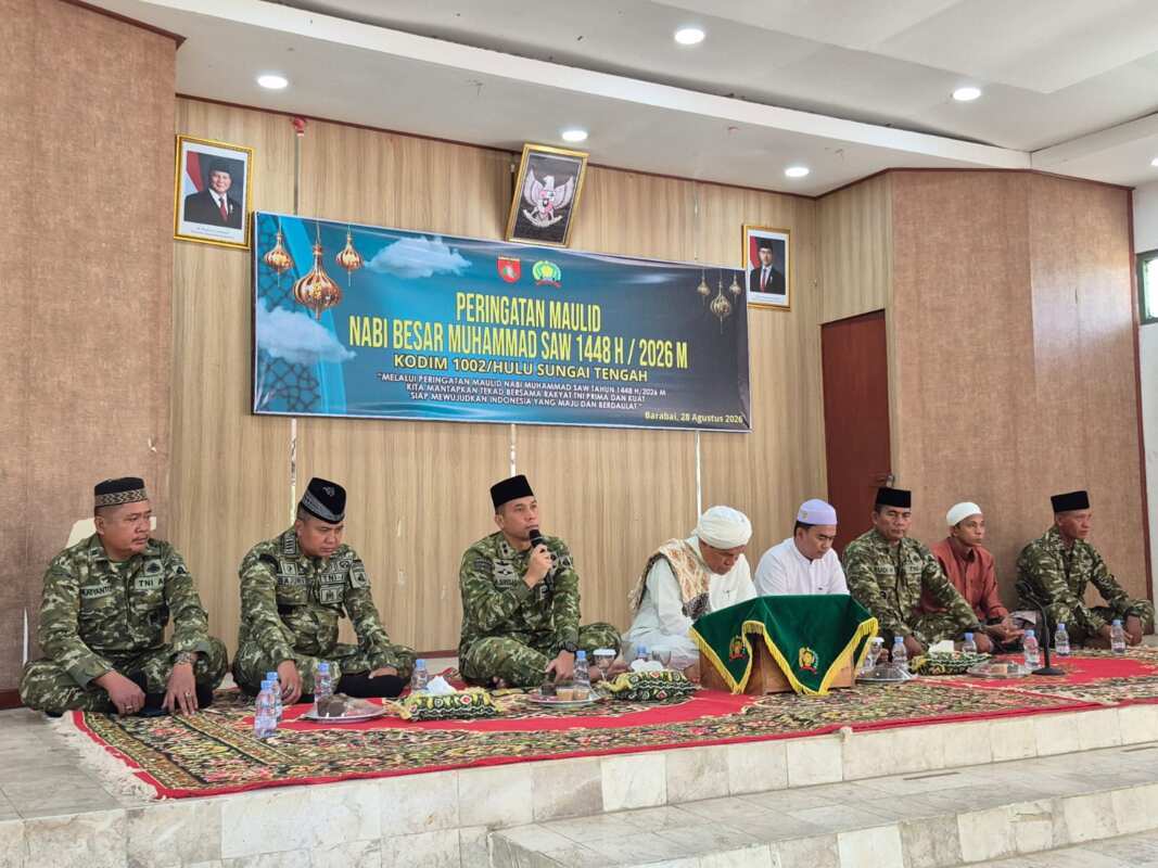 Maulid Nabi Muhammad SAW, Kodim 1002/HST Tekankan Pentingnya Keteladanan dan Amanah