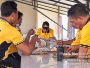 SEDERHANA, KEBERSAMAAN KAPOLSEK WIDANG SARAPAN NASI BUNGKUS BERSAMA ANGGOTA