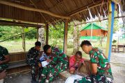 Canda dan Tawa Warnai TMMD Ke-129, Kedekatan Satgas TNI dengan Anak-Anak Kampung Sesor Semakin Erat