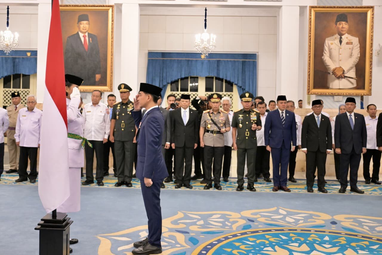 Panglima TNI Hadiri Pengukuhan Paskibraka Tingkat Pusat Tahun 2026