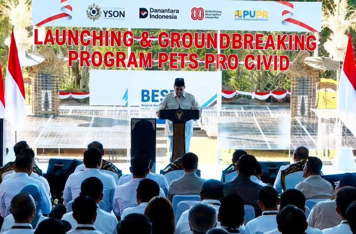 Wapang TNI Hadiri Peresmian PLTS 100 GWp Tahap Pertama Oleh Presiden RI