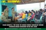 Cegah Karhutla, Tim Sesko TNI Edukasi Warga Sanggulan tentang Penanggulangan Kebakaran Hutan dan Lahan