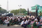 TNI dan Warga HST Gelar Shalat Istisqa, Mohon Hujan Segera Turun
