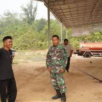 Kemanunggalan TNI-Rakyat, Kodim 1008/Tabalong Bantu Warga Jangkung Hadapi Kekeringan