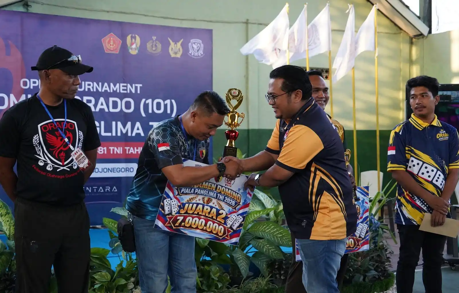 Duet Kapas 02 Sabet Juara Turnamen Domino 101 Piala Panglima TNI di Bojonegoro