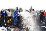 Gunakan Cairan Khusus, Metode Undercooling Dikerahkan; Gubernur, Danlanud, dan Forkopimda Kalsel Bersinergi di Titik Api Atasi Karhutla