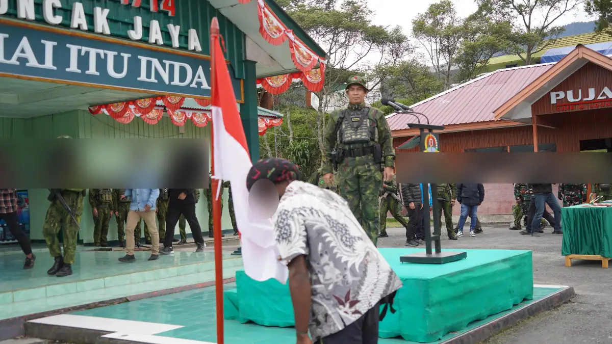 Empat Anggota OPM Serahkan Senjata dan Kembali ke Pangkuan Ibu Pertiwi