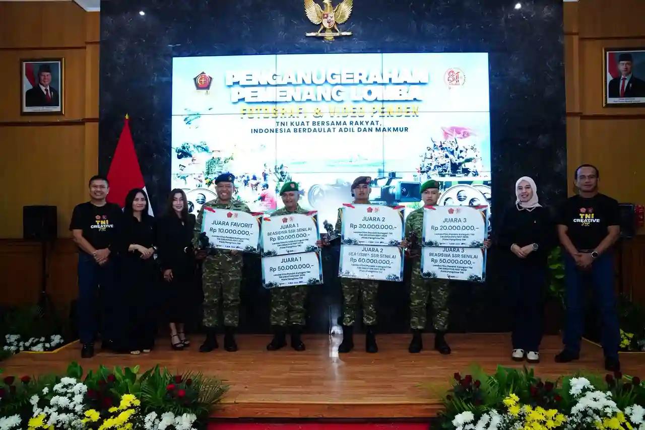 Penganugerahan Pemenang Lomba Foto dan Video Pendek HUT ke-81 TNI