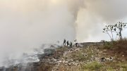 Kebakaran Meluas di TPA Galuga Bogor