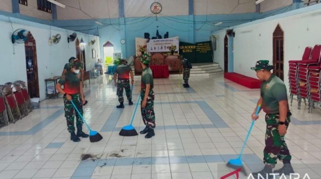 Brigade Parako 1 Pasgat TNI AU Gelar Bakti Sosial di Bekasi