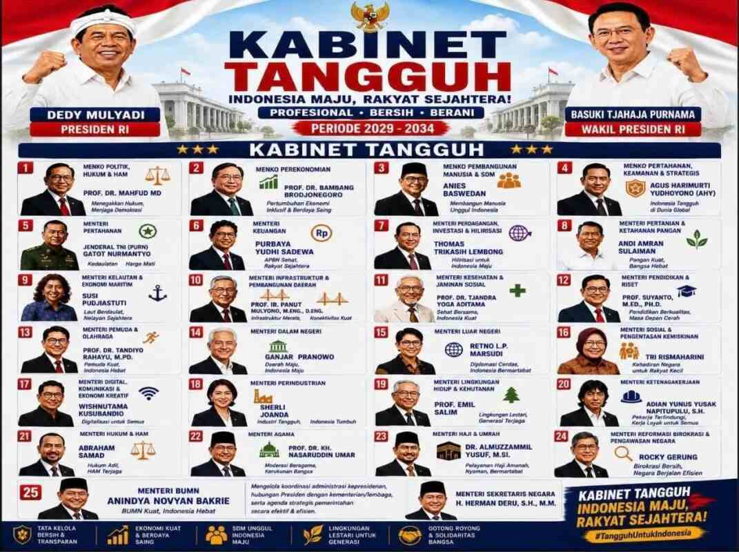 Analisis Perbandingan Kabinet KDM-Ahok dengan Kabinet Merah Putih