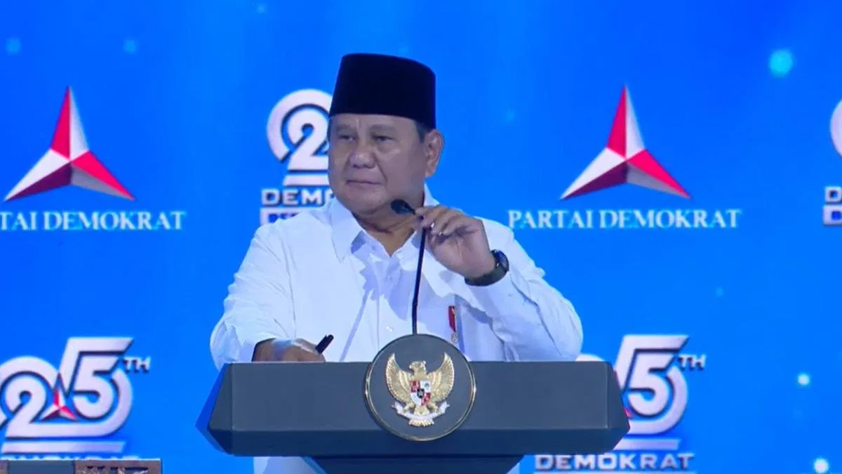 Pujian Prabowo untuk SBY dalam HUT Partai Demokrat ke-25