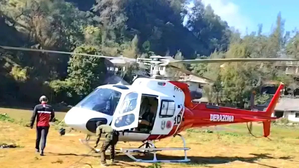 Operasi Penanganan Karhutla Gunung Bromo oleh BPBD Jatim