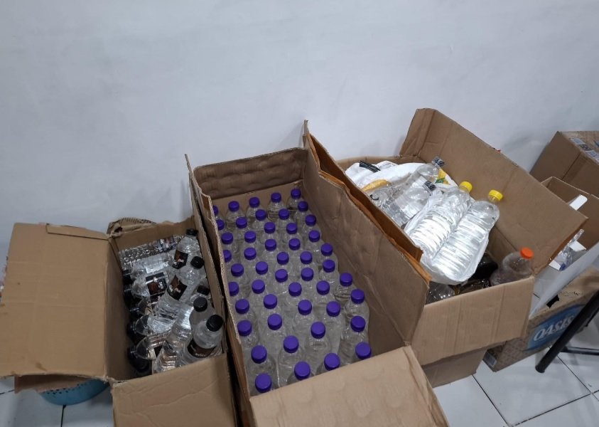 Operasi Penegakan Hukum terhadap Miras Ilegal di Malang