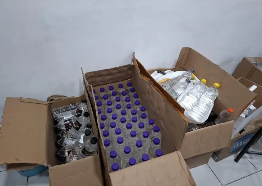 Operasi Penegakan Hukum terhadap Miras Ilegal di Malang