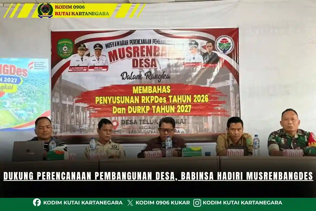 Dukung Perencanaan Pembangunan Desa, Babinsa Hadiri Musrenbangdes