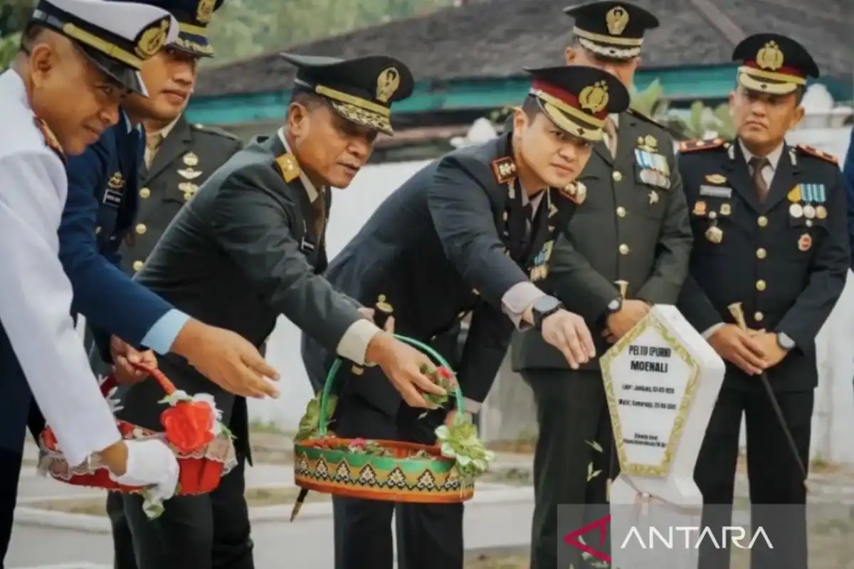 Ziarah Nasional HUT Ke-81 TNI di Samarinda Dipimpin Danrem 091/ASN