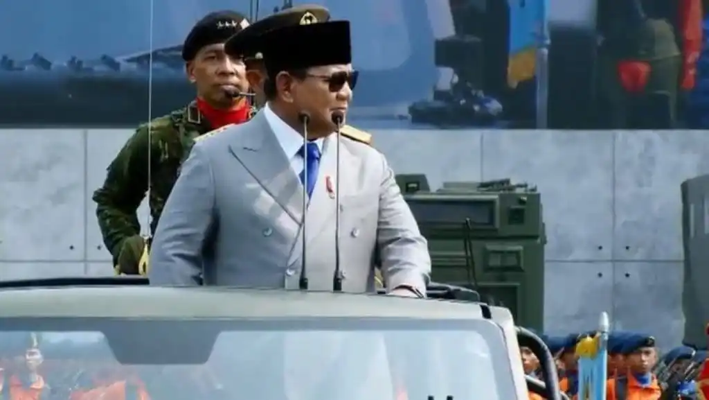 Prabowo Pimpin Peringatan HUT Ke-81 TNI di Cilangkap, SBY dan Jokowi Hadir
