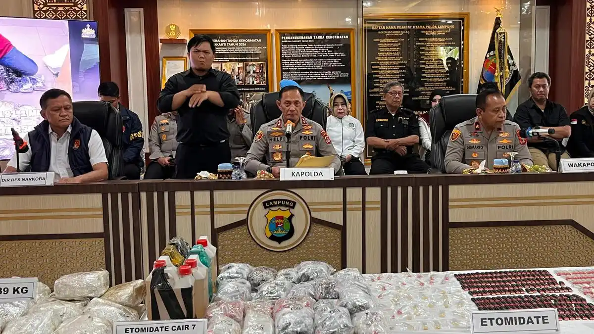 Polda Lampung Ungkap Dua Pengiriman Sabu Seberat 89 Kilogram di Bakauheni