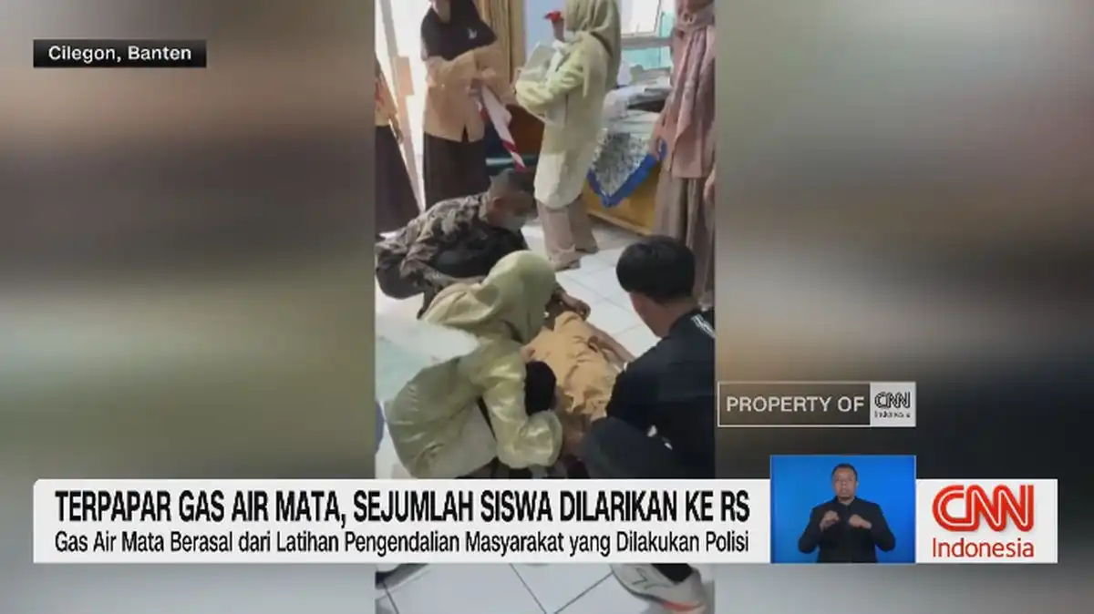 Sejumlah Siswa di Cilegon Dilarikan ke Fasilitas Kesehatan Usai Terpapar Gas Air Mata
