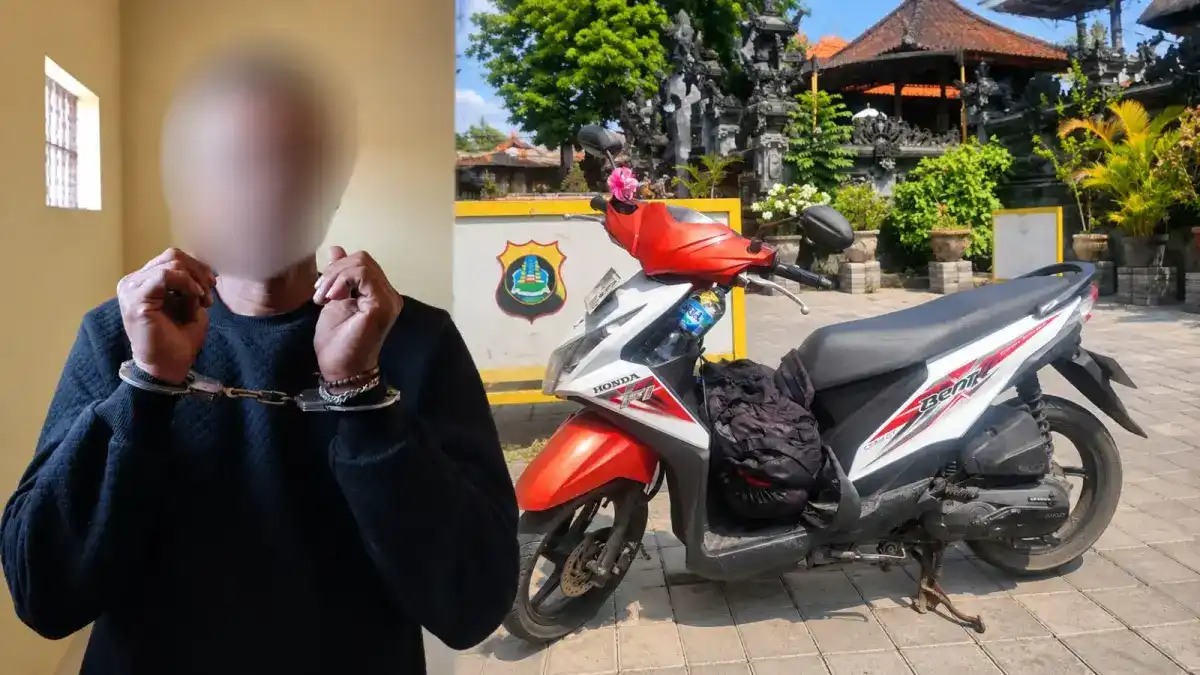 Dua Terduga Pencurian Sepeda Motor Ditangkap di Bali Setelah Kasus di Kalipuro