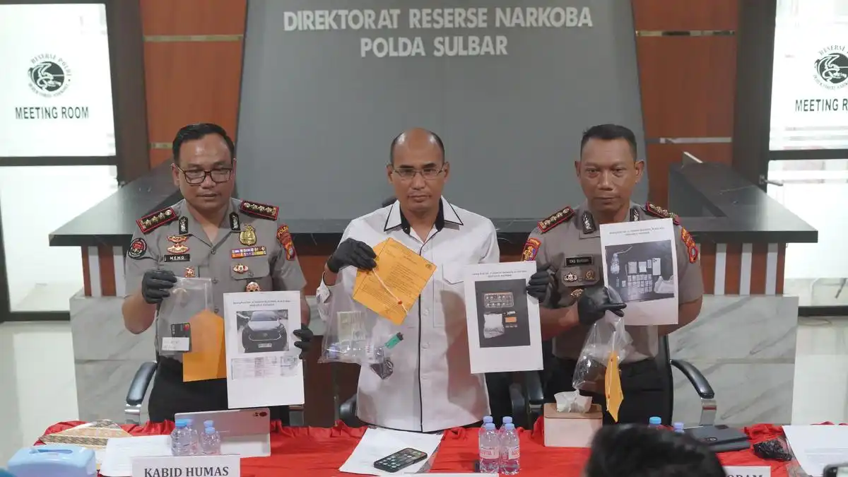 Tiga Tersangka Kasus Sabu di Sulbar, Polisi Selidiki Peran Anggota Polri dan Pejabat Pemprov