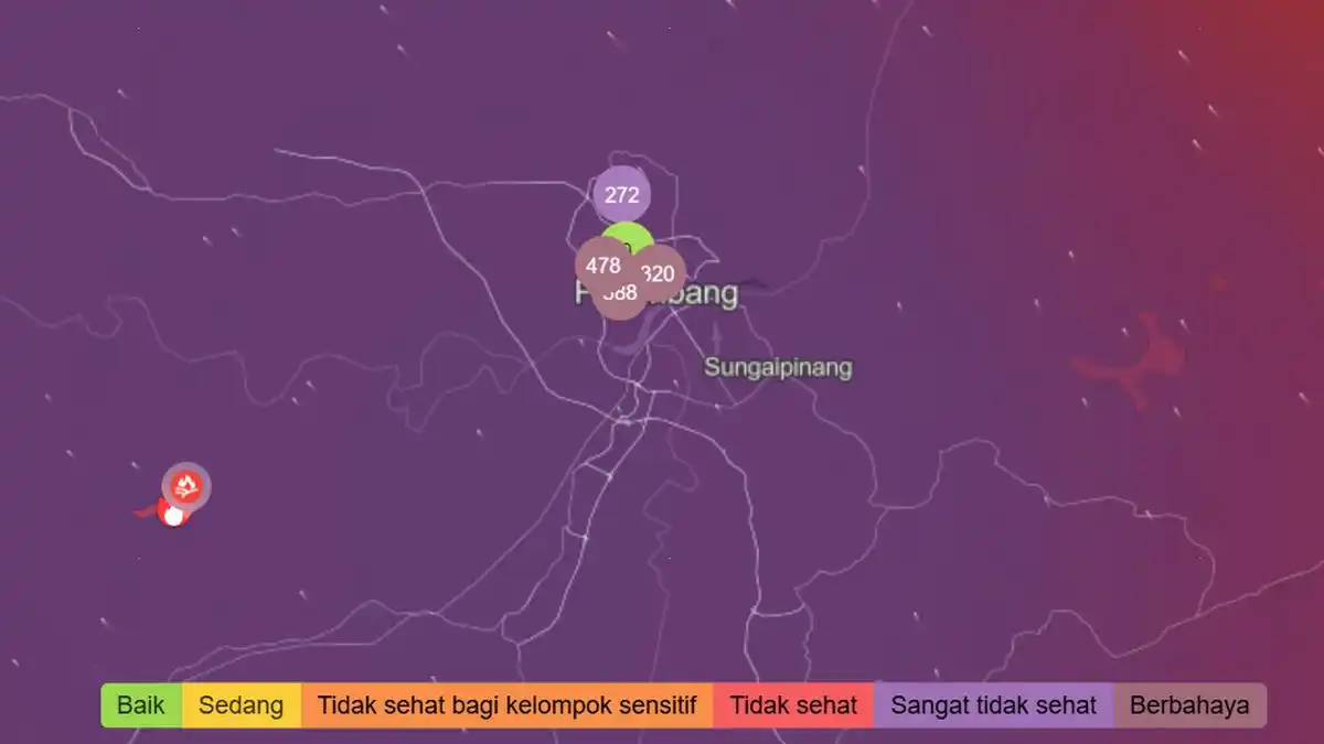 Asap Karhutla Menyelimuti Palembang Saat Sumsel Memasuki Puncak Panas Oktober