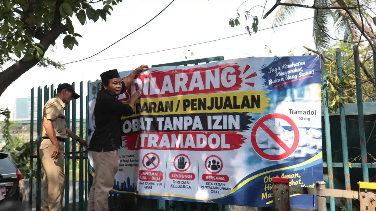 Razia Gabungan Ungkap Temuan Tramadol di Lapak Pedagang KS Tubun