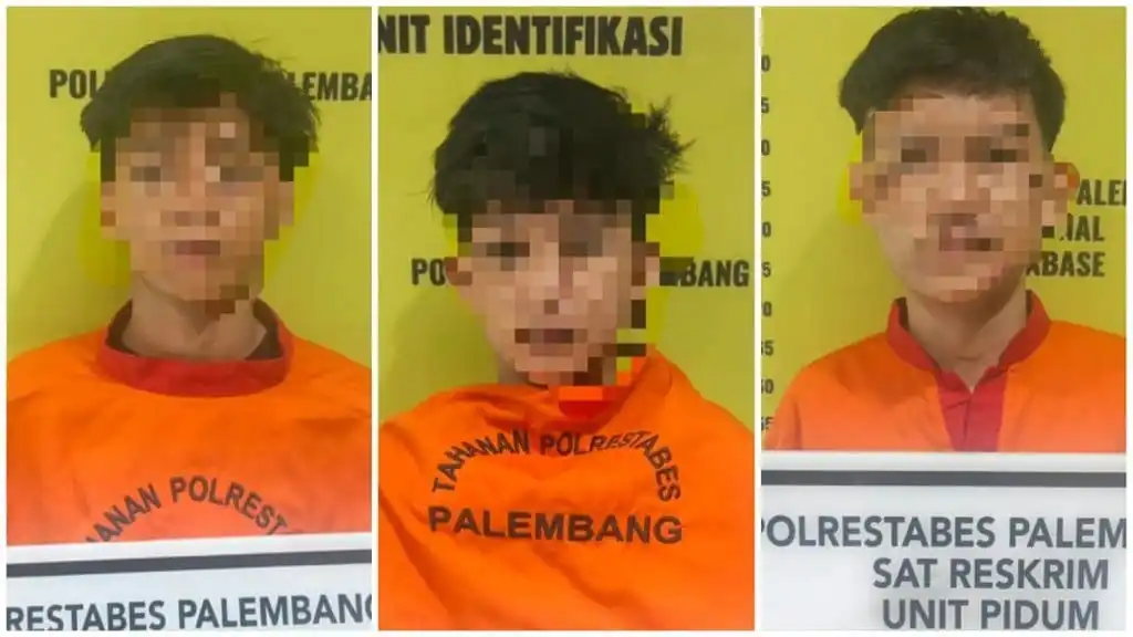 Tiga Warga Palembang Ditangkap dalam Kasus Pembunuhan dengan Modus Tuduhan Pencurian Motor