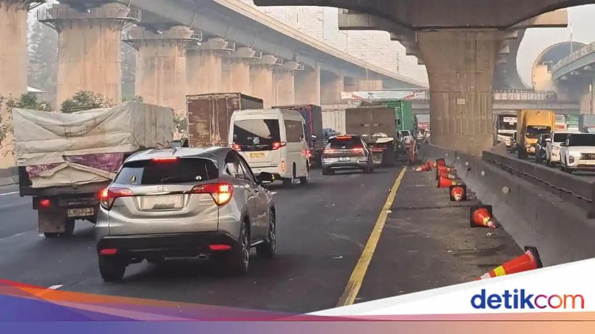 Perbaikan Jalan Picu Kepadatan di Tol Japek Arah Jakarta