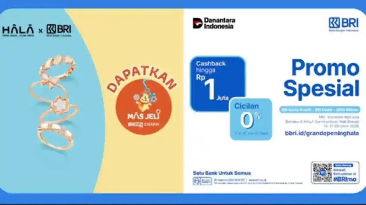 Promo BRI di Hala Summarecon Bekasi: Cashback Berlian hingga Rp1 Juta dan Cicilan 0%