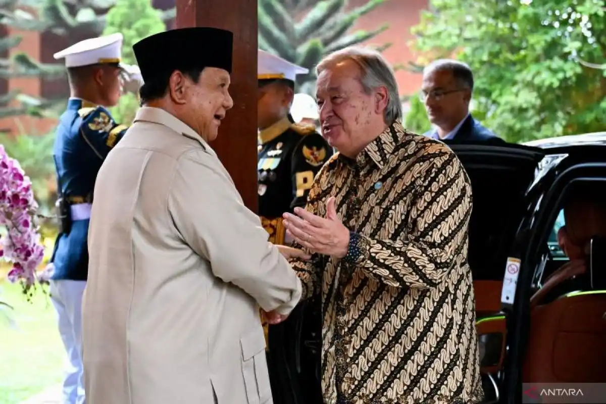 Pertemuan Prabowo–António Guterres di Hambalang Bahas Isu Global dan Misi Perdamaian