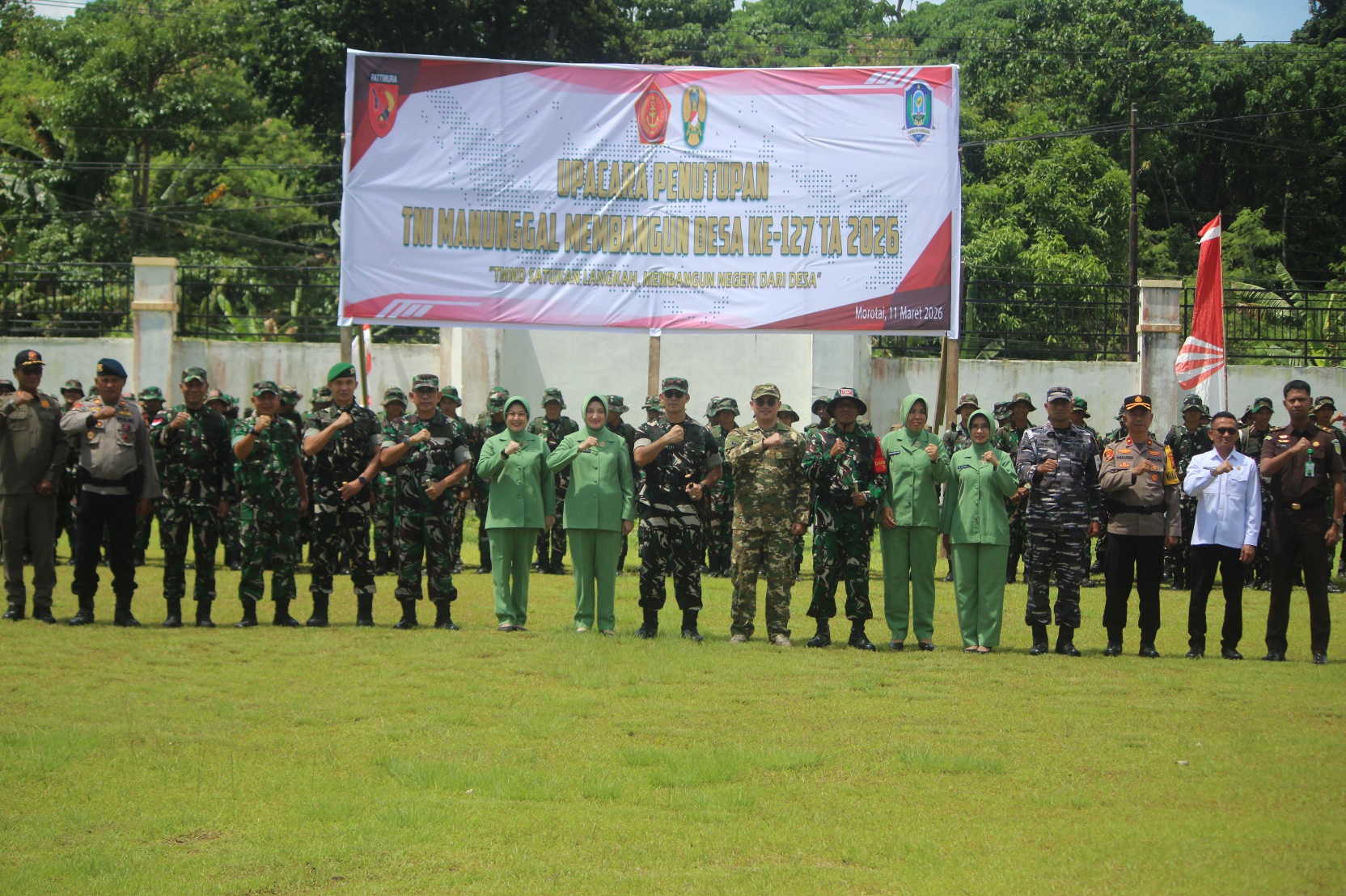 Danrem 152/Baabullah Resmi Tutup TMMD Ke-127 Kodim 1514/Morotai